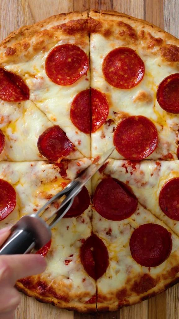 thumbnail video image 2 of Freschetta Pepperoni Gluten Free Thin Crust Frozen Pizza, 17.78 oz, 2 of 14