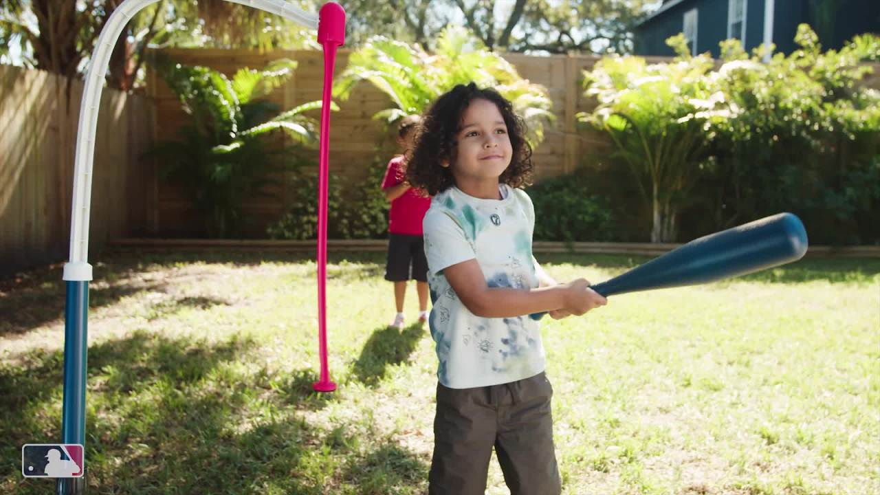 thumbnail video image 3 of Franklin Sports Grow-with-Me Baseball Tee + Stand Set for Youth + Toddlers - 18" to 36" Adjustments, 3 of 9