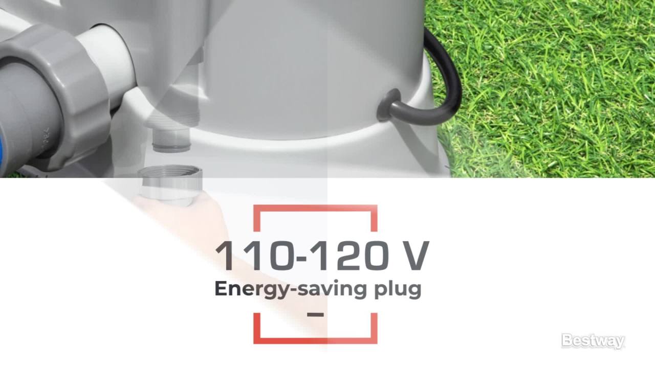 thumbnail video image 2 of Flowclear 1500 gal. Transparent Filter Above-Ground Pool Pump, 2 of 9