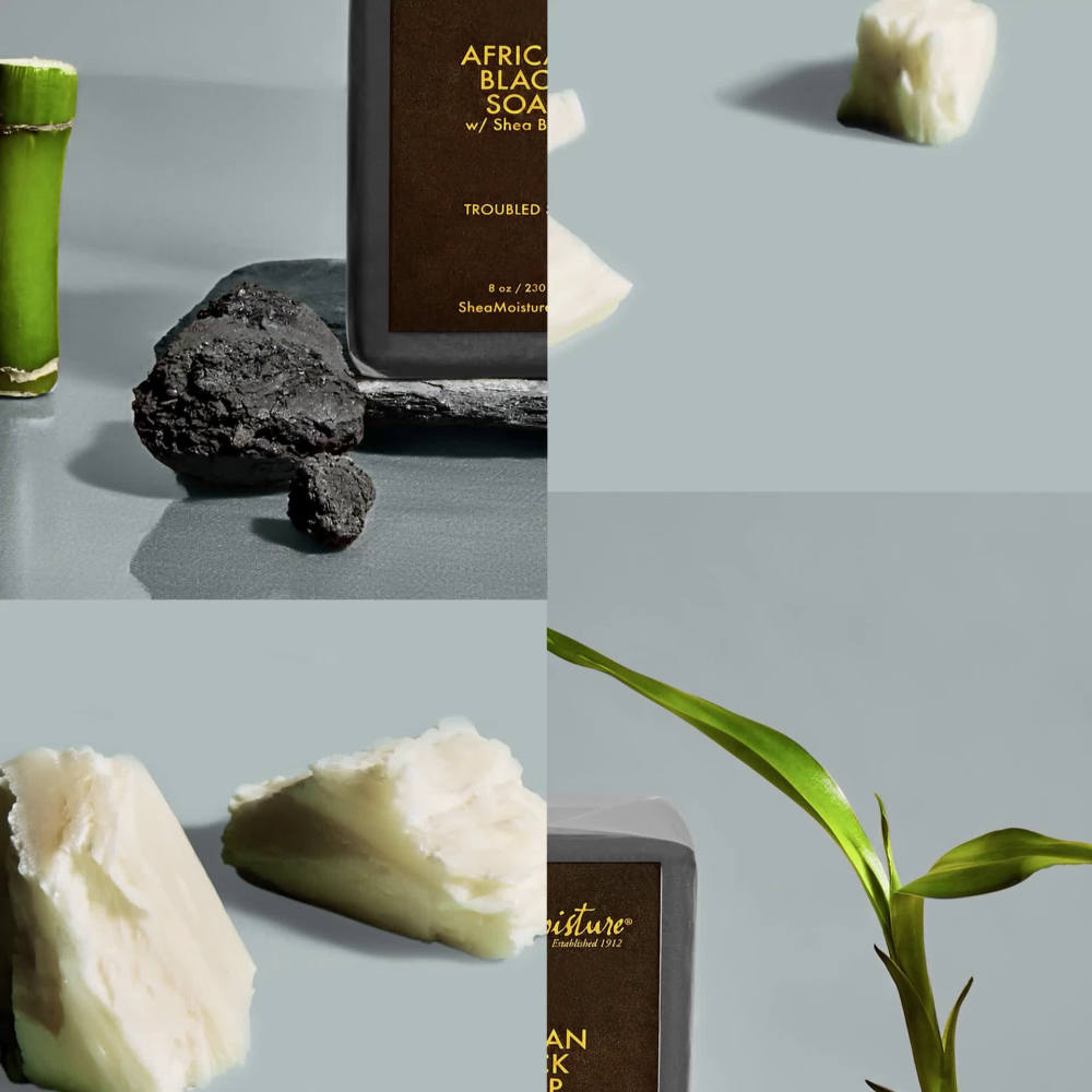 SheaMoisture African Black Soap Eczema Bar soap for Dry Skin, 8 oz - image 2 of 3