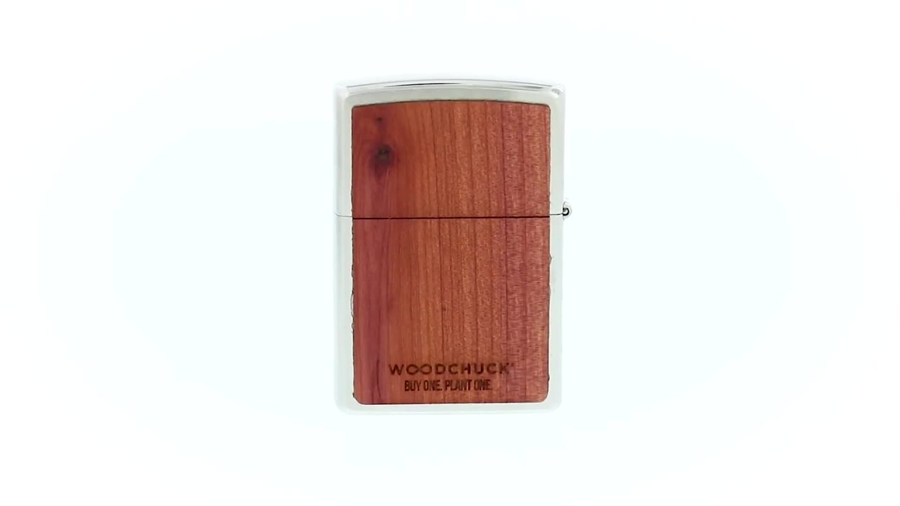 thumbnail video image 2 of Zippo WoodChuck USA Cedar Windproof Pocket Lighter, 2 of 8