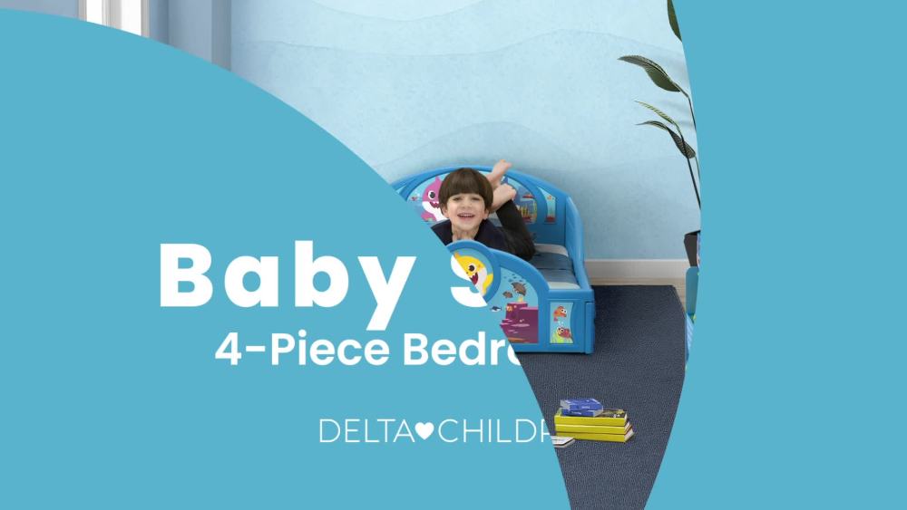 Baby Shark 4-Piece Room-in-a-Box Bedroom Set by Delta Children - image 2 of 20