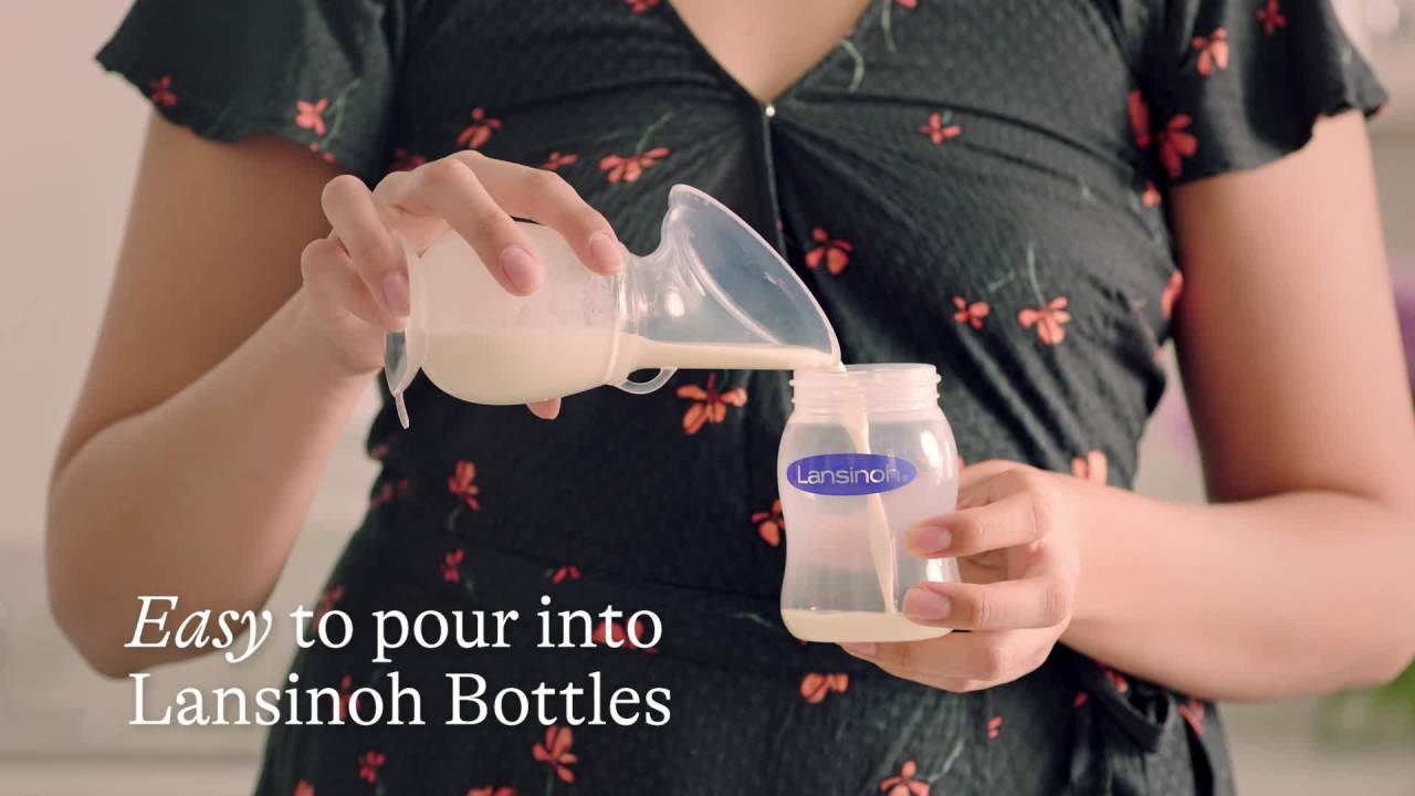 thumbnail video image 3 of Lansinoh Silicone Breast Pump for Breastfeeding Moms, 1 Pack, 3 of 11
