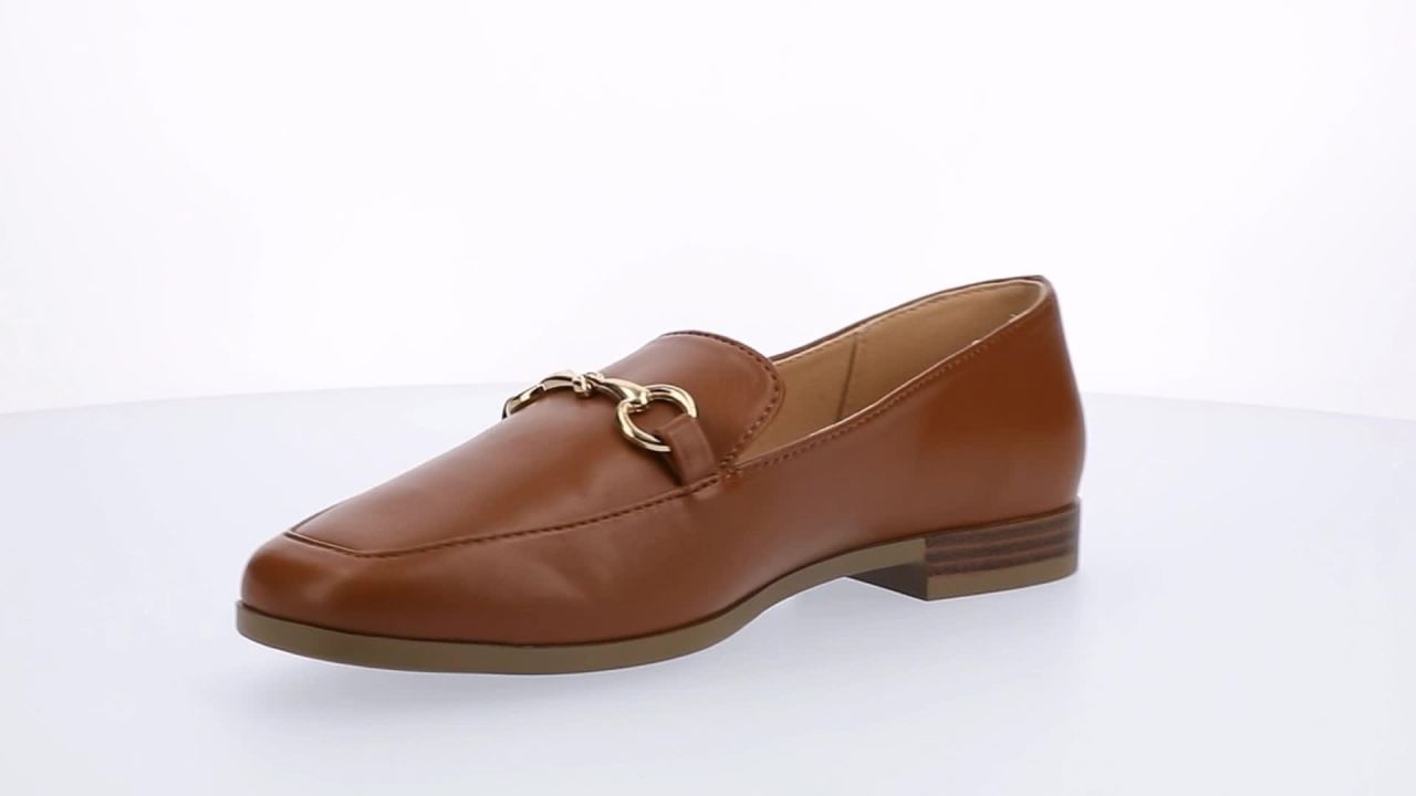 thumbnail video image 2 of Journee Womens Lacie Slip On Square Toe Loafers, 2 of 10