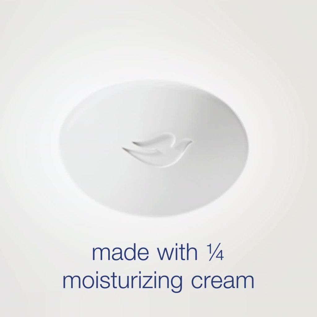 thumbnail video image 2 of Dove Beauty Bar Women's Bath Soap Original, 3.75 oz 8 Bars, 2 of 11