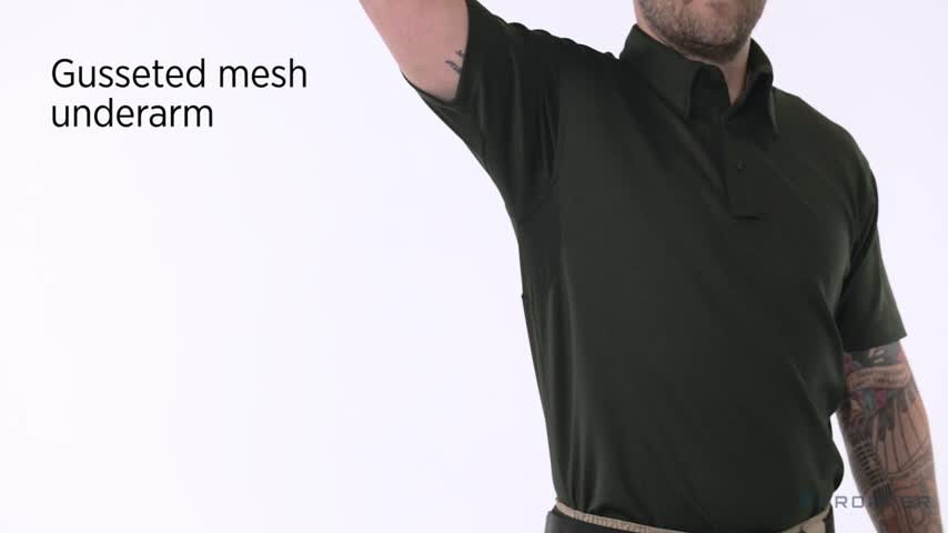 thumbnail video image 2 of Propper Integrated Cooling Effect Men’s Performance Polo - Short Sleeve Moisture Wicking Quick Dry Breathable Fabric Sizes Up to 8XL, 2 of 8