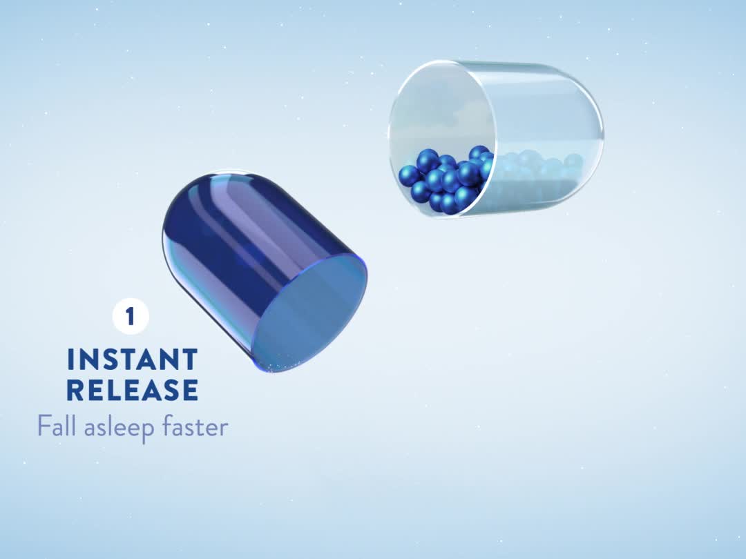 thumbnail video image 2 of NiteThru Advanced Sleep Aid Melatonin Dietary Supplement, 10mg Capsules, 30 Count, 2 of 8