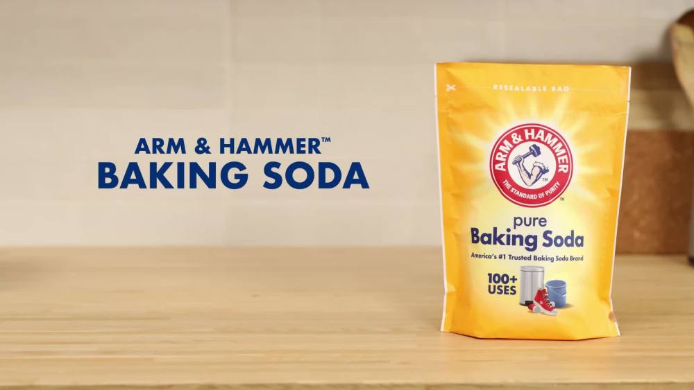 thumbnail video image 2 of ARM & HAMMER Pure Baking Soda 10.8 lb Bag - Baking, Cleaning, Deodorizing, Pool, 2 of 13