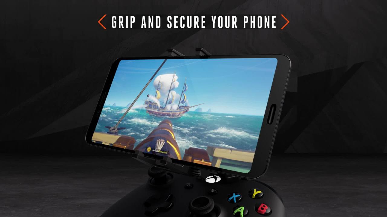 thumbnail video image 2 of PowerA MOGA Mobile Gaming Clip for Xbox One Controllers, 2 of 14