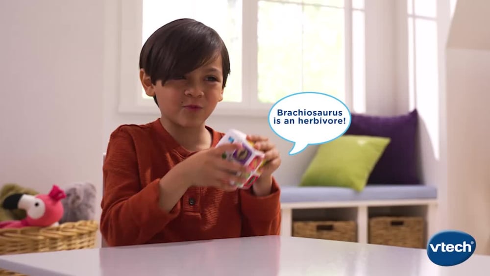 thumbnail video image 2 of VTech Twist Adventures - Dino Discoveries with Accessories, Baby and Toddler Toys, 2 of 8