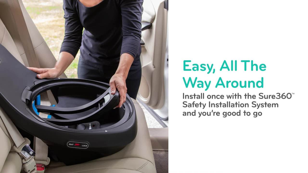 thumbnail video image 2 of Evenflo Revolve360 Rotational All-In-One Convertible Car Seat (Ainsley Pink), 2 of 26