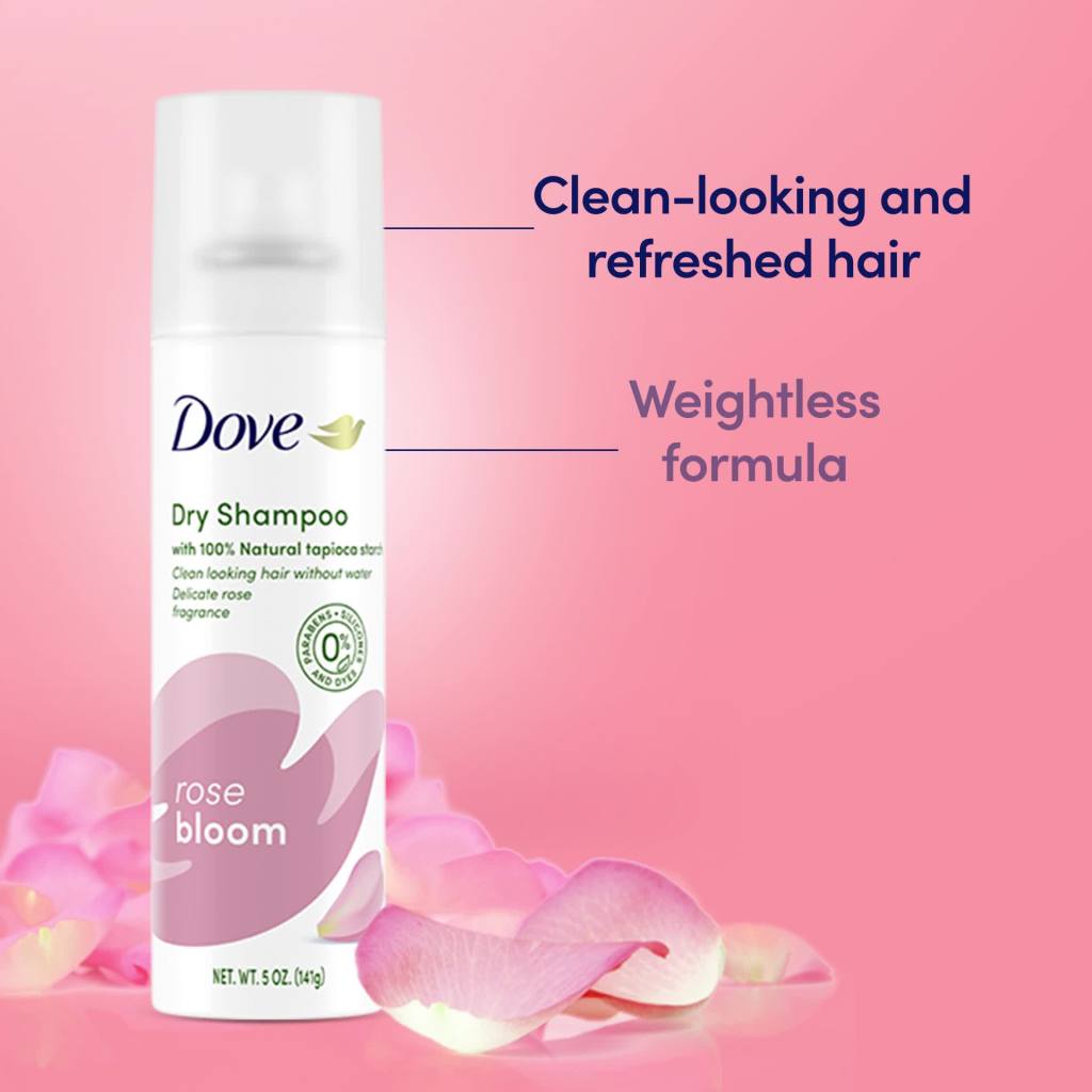 thumbnail video image 2 of Dove Advanced Dry Shampoo Refresh & Revive Hair Floral Revive, 5 oz, 2 of 9