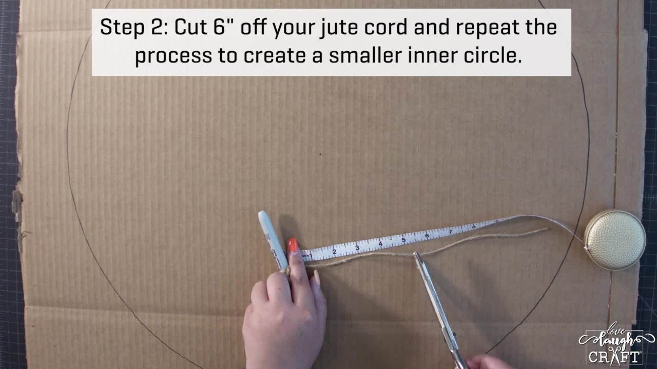 thumbnail video image 2 of Love, Laugh, Craft 24" Dia. Burlap Flower Wreath Project Kit, Precut, Adult, Multi-Color, Weaving, 2 of 7