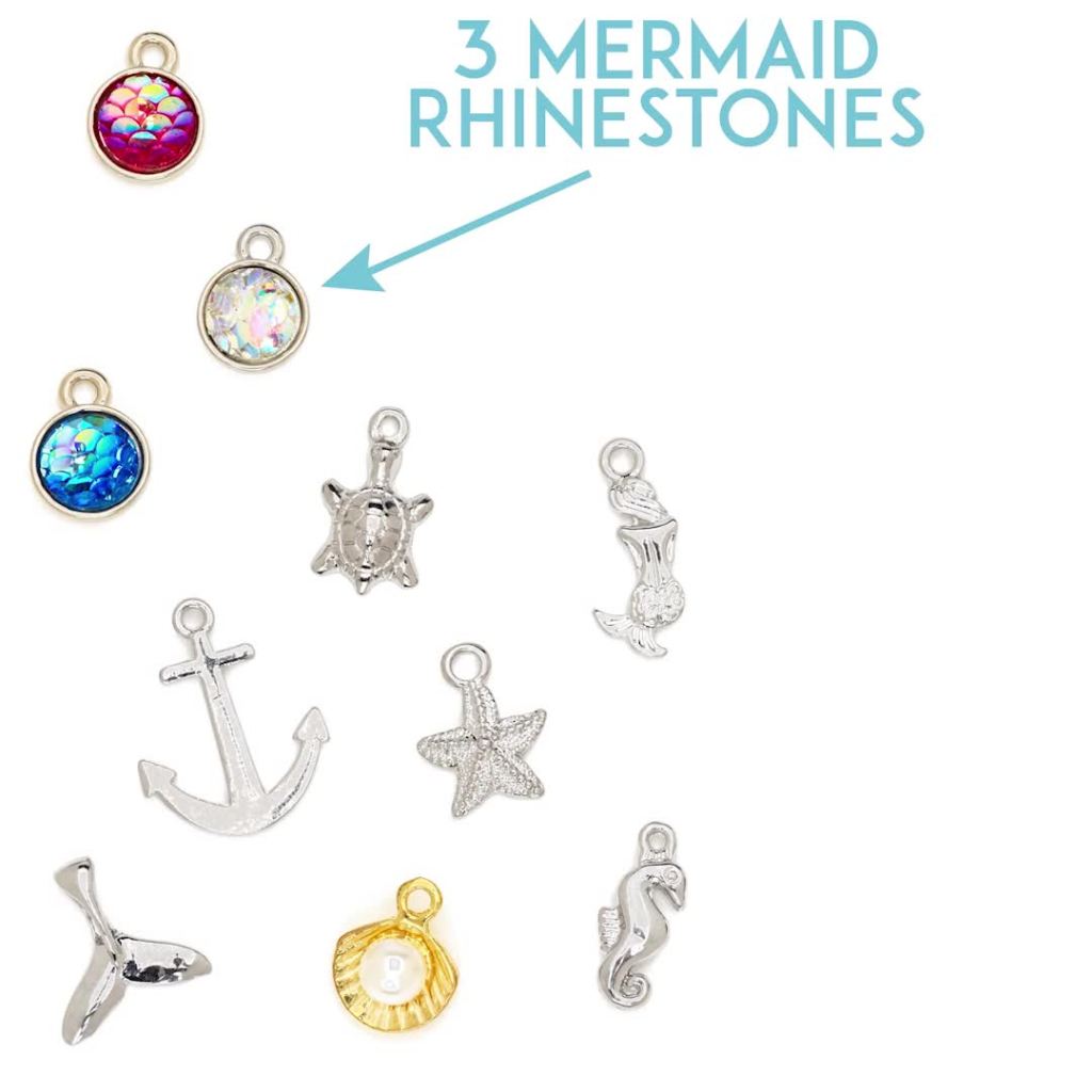 thumbnail video image 2 of Creativity for Kids Mermaid Tail Jewelry Maker - Child Craft Kit for Boys and Girls (56 Pieces), 2 of 22
