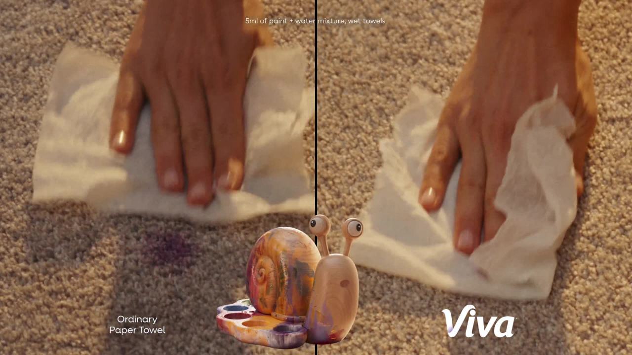 thumbnail video image 2 of Viva Signature Cloth Paper Towels, 6 Triple Rolls, 129 Sheets per Roll, 2 of 13