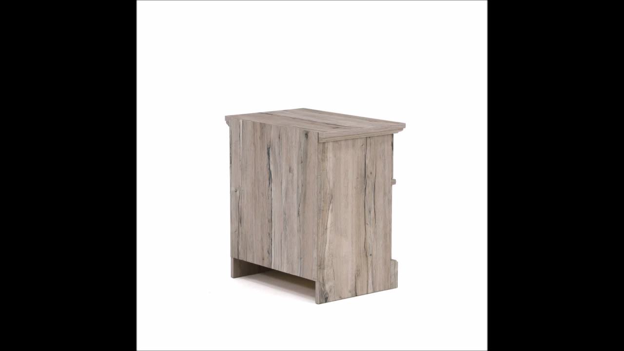thumbnail video image 2 of Sauder Palladia Night Stand, Split Oak Finish, 2 of 13