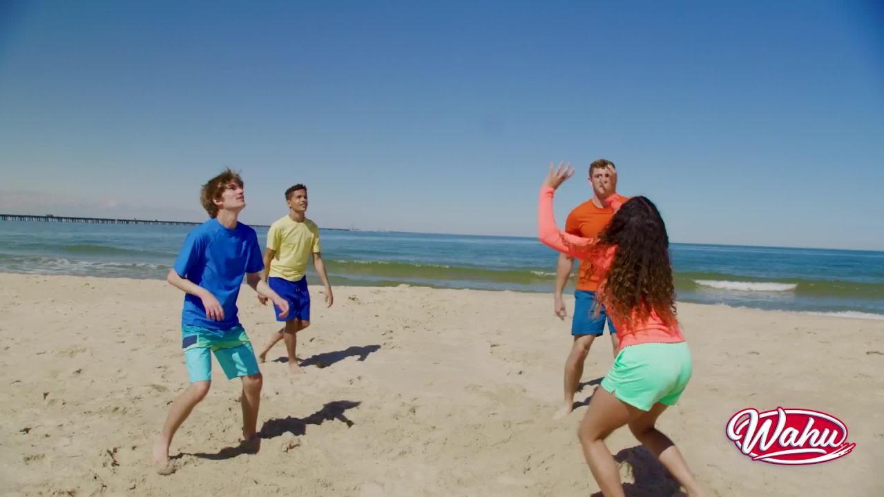 thumbnail video image 2 of Wahu Volleyball Green - 100% Waterproof Soft Neoprene Material For Play In And Out Of The Water - Regulation Size 5, 2 of 10