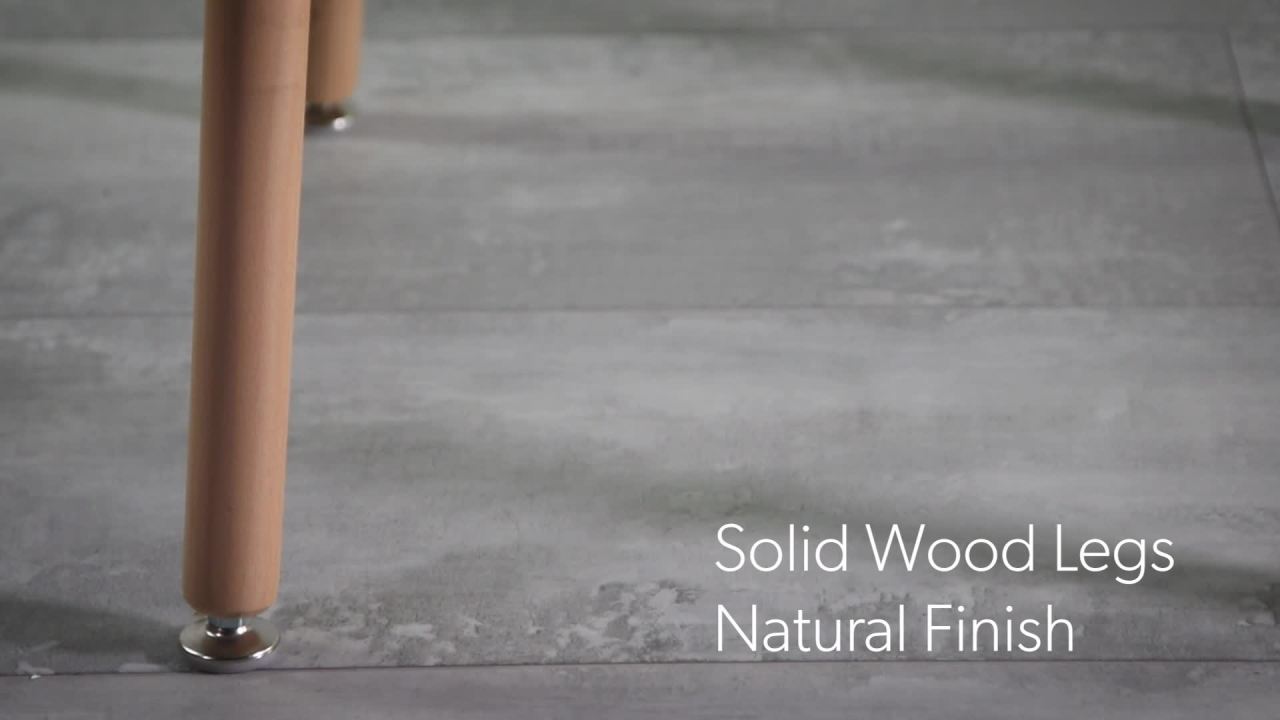 thumbnail video image 2 of Mid Century Modern 32" Round Bistro Table, 2 of 17