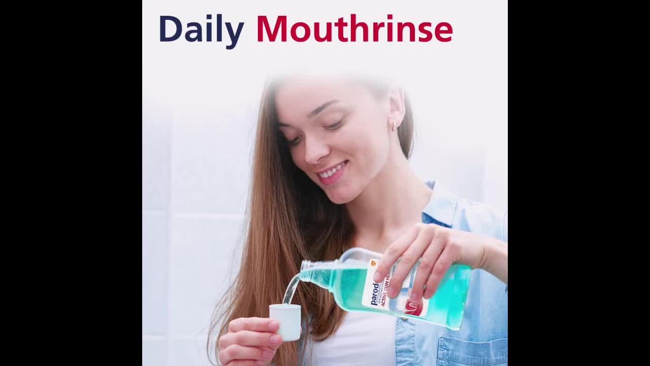 Parodontax Active Gum Health Mouthwash, Mint, 16.9 fl oz, for Adults