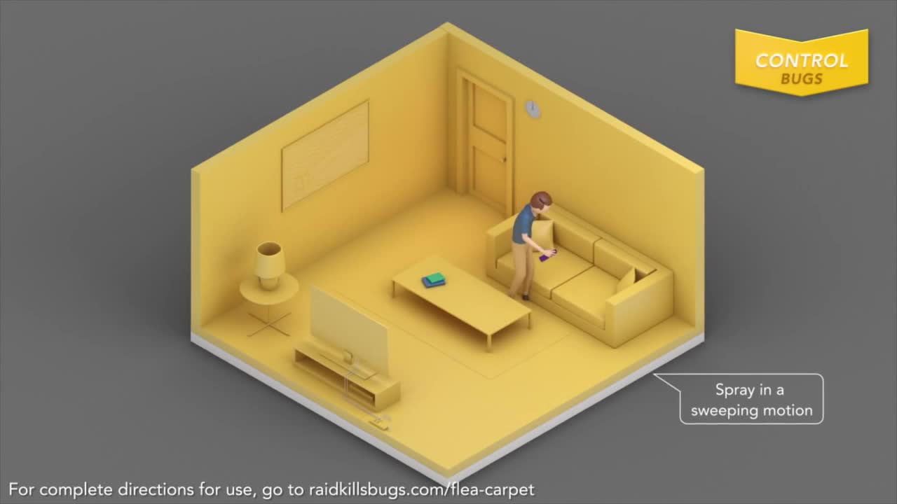 thumbnail video image 2 of Raid Flea Killer, Kill Fleas & Ticks on Dogs at Home, 16 oz, 2 of 15