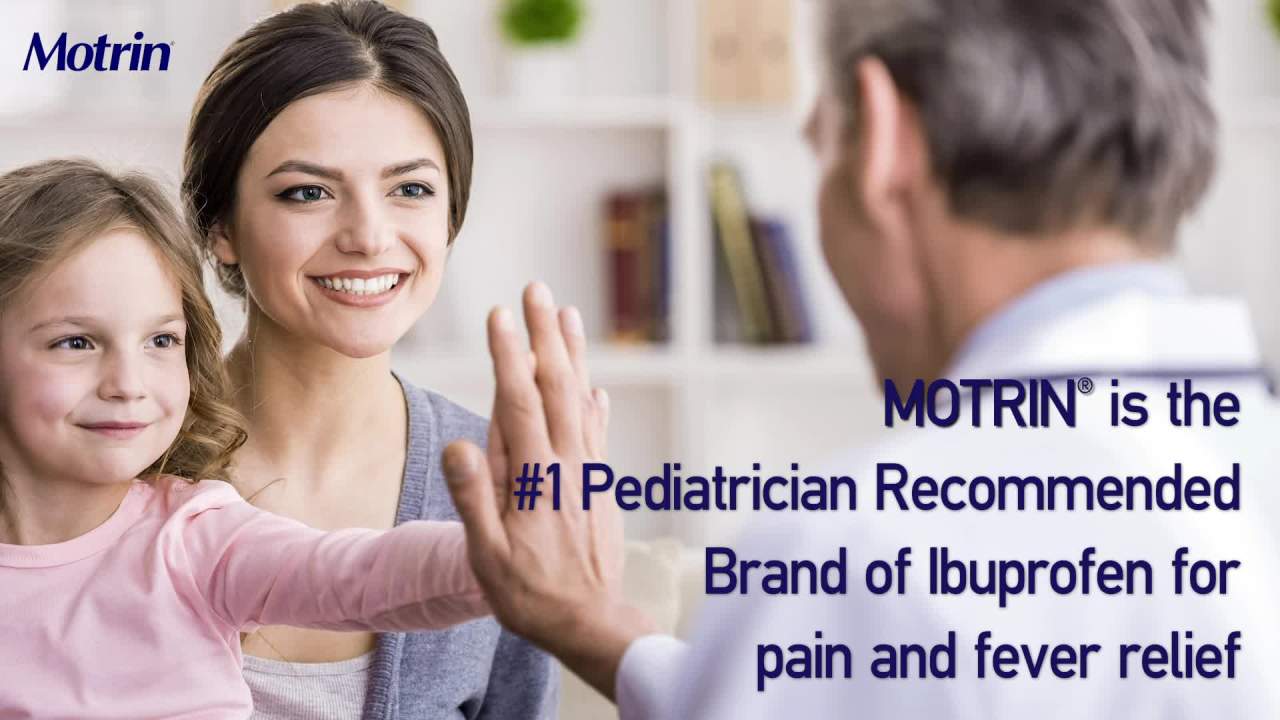 thumbnail video image 2 of Children's Motrin Ibuprofen Chewable Tablets, Grape, 24 Count, 2 of 9