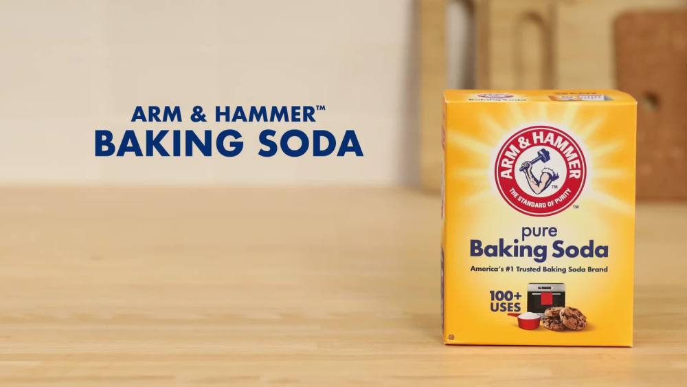 thumbnail video image 2 of ARM & HAMMER Pure Baking Soda & All Purpose Cleaner for Baking & Deodorizing, 4 lb Box, 2 of 13