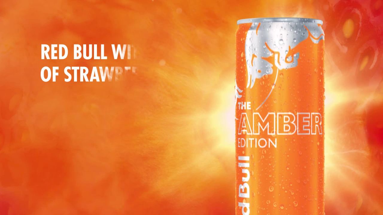 Red Bull Amber Edition Energy Drink, Strawberry Apricot, 114mg Caffeine, 12 fl. oz. Can