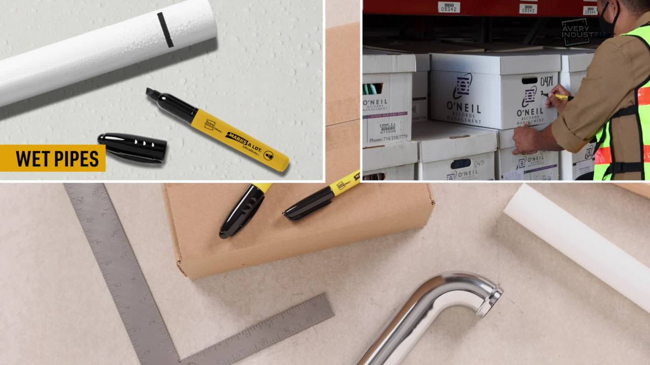 thumbnail video image 2 of Avery Marks A Lot UltraDuty Markers, Bullet Tip, Black (29840), 2 of 8