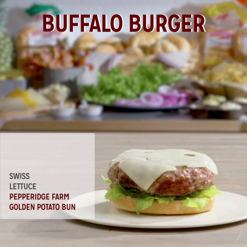 Pepperidge Farm Onion with Poppy Seeds Hamburger Buns, 8Pack Bag