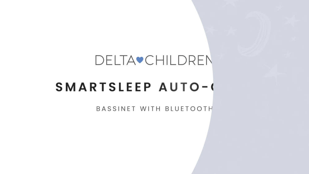 Delta Children SmartSleep Auto Glide Bassinet with Bluetooth, Alloy - image 3 of 12