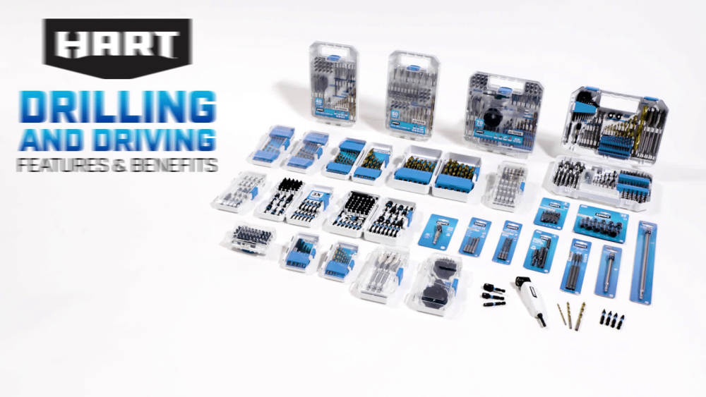 HART 40-Piece Impact Driver Bit Set with Torsion Zone - Walmart.com