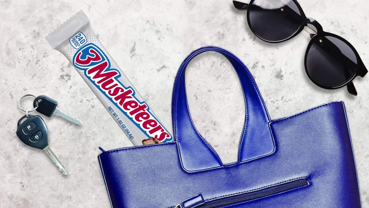 thumbnail video image 2 of 3 Musketeers Candy Milk Chocolate Bar, Full Size - 1.92 oz, 2 of 12