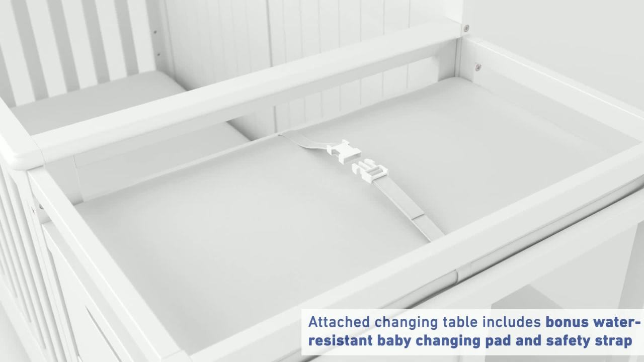Graco Hadley 5in1 Convertible Crib and Changer and Premium Crib