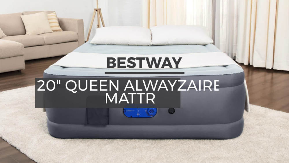 Bestway Alwayzaire 20" Queen Air Mattress with Builtin Pump