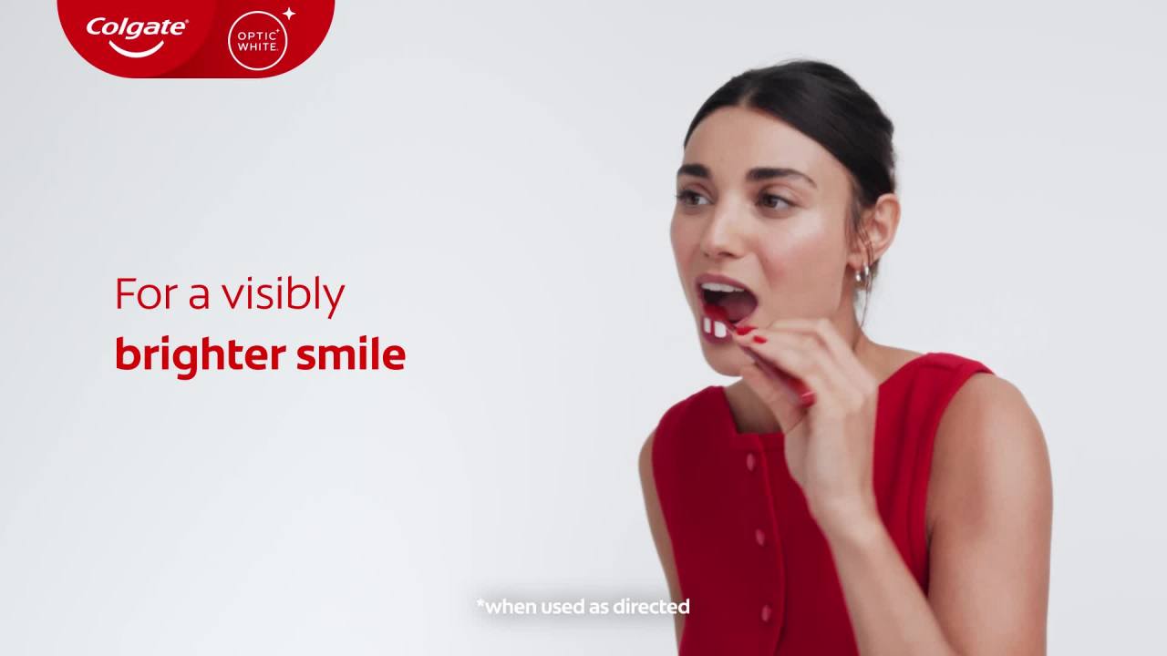 thumbnail video image 2 of Colgate Optic White Pro Series Enamel Renewal Toothpaste with Teeth Whitening, Mint, 2 Pack, 3.0 OZ, 2 of 17