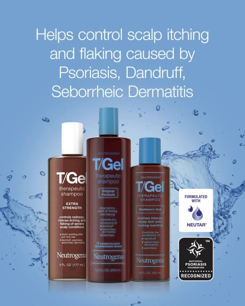 Neutrogena T/Gel Stubborn Itch Therapeutic Dandruff Shampoo, 4.4 fl. oz - image 2 of 12
