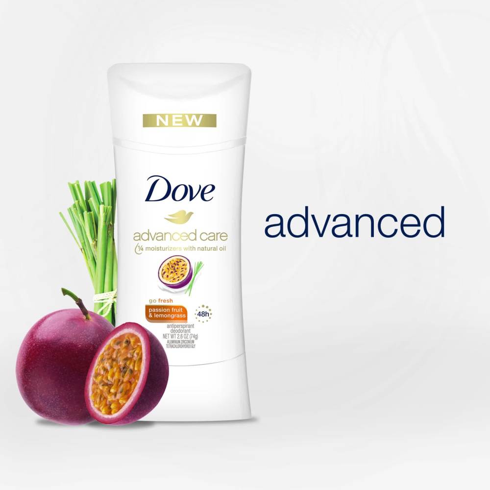 Dove Advanced Care Deodorant Passion Fruit & Lemongrass, 2.6 oz