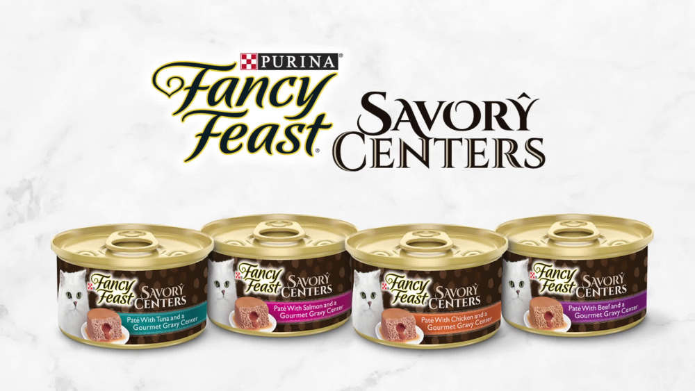 Purina Fancy Feast Savory Centers Wet Cat Food Variety Pack, 3 oz Cans