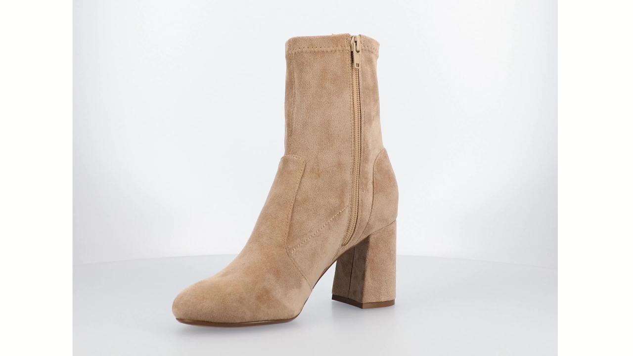 thumbnail video image 2 of Journee Womens Vivia Stretch Shaft Almond Toe Comfort Dress Booties, Widths Available, 2 of 10