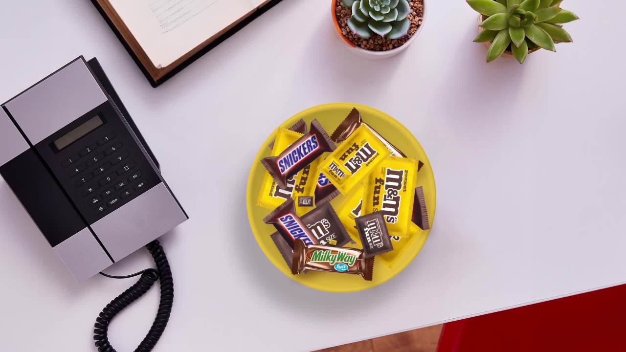 thumbnail video image 2 of M&M's, Snickers & Milky Way Fun Size Chocolate Candy Variety pack - Bulk Bag, 2 of 13