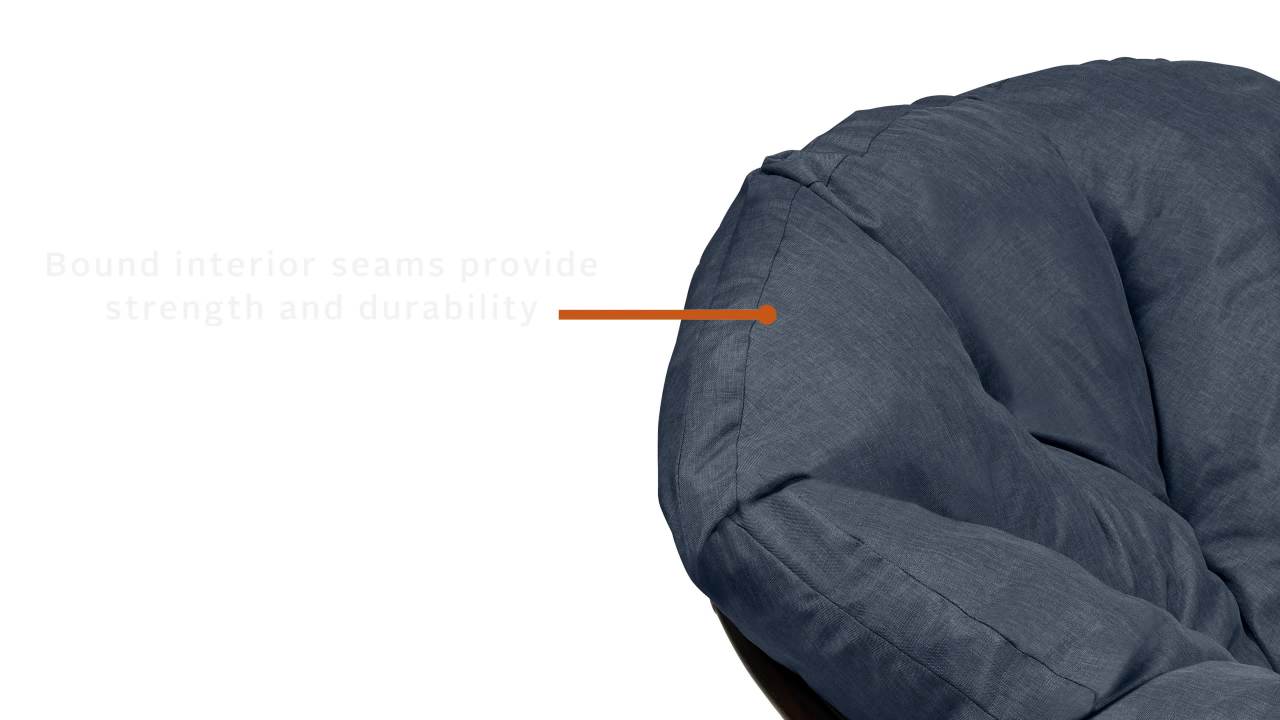 thumbnail video image 2 of Classic Accessories Montlake Water-Resistant Papasan Cushion, 50 inch, Heather Fern, 2 of 10