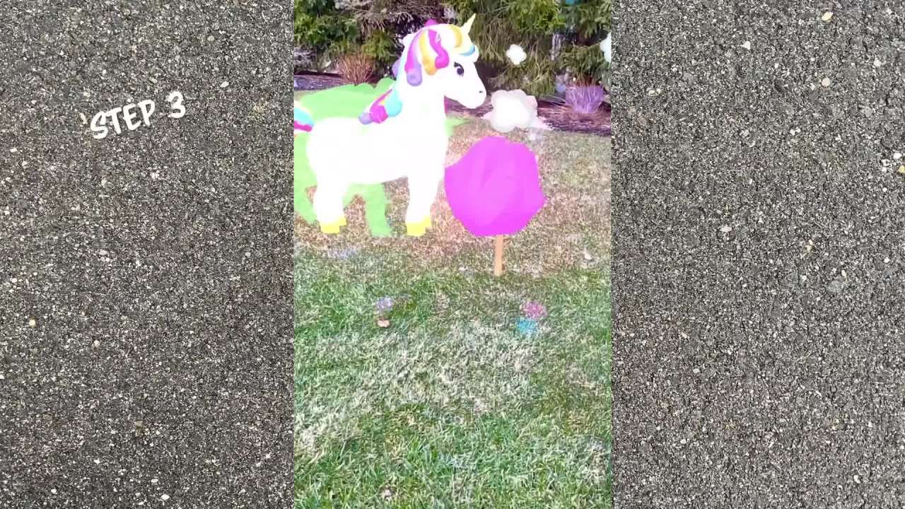 thumbnail video image 2 of Chalk Alive 4D Interactive Chalk Art, Stencils Include Unicorn, Mermaid and Butterfly, 6 Count, 2 of 8