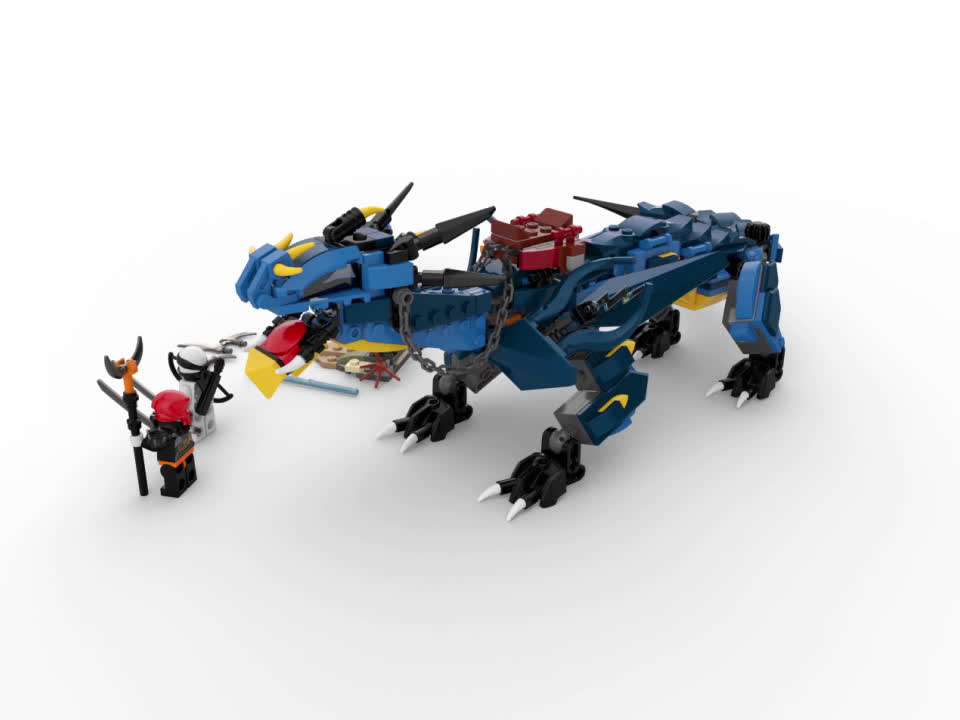 LEGO NINJAGO Masters of Spinjitzu: Stormbringer 70652 Ninja Toy Building Kit with Blue Dragon Model for Kids, Best Playset Gift for Boys (493 Piece) - image 2 of 8