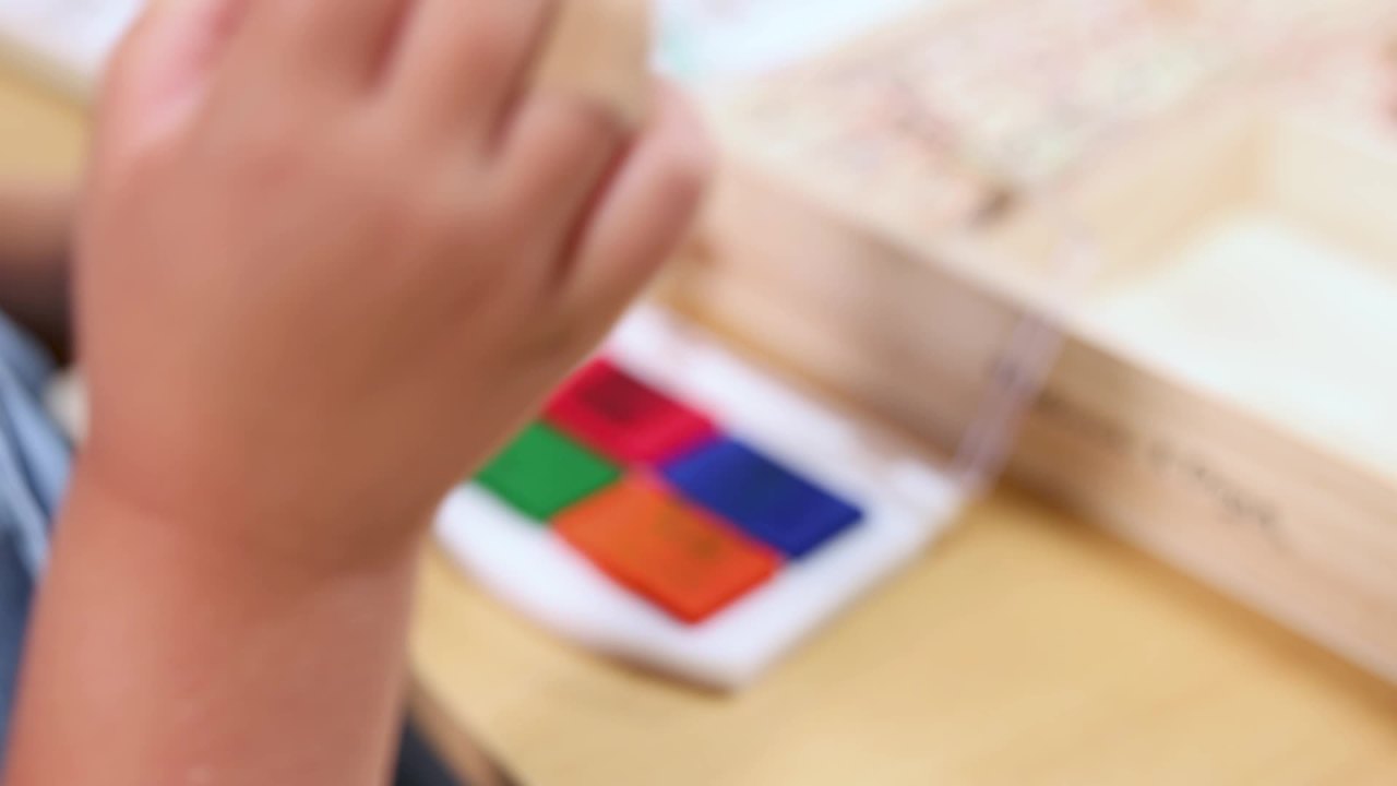 thumbnail video image 2 of Melissa & Doug Deluxe Letters and Numbers Wooden Stamp Set ABCs 123s With Activity Book, 4-Color Stamp Pad - FSC Certified, 2 of 10