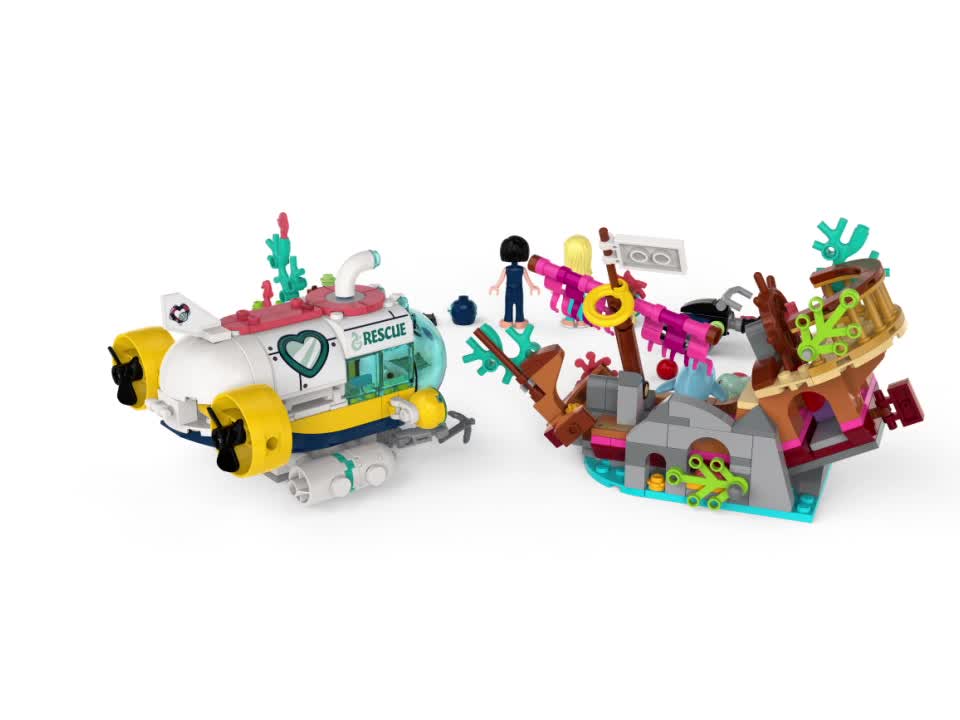 thumbnail video image 2 of LEGO Friends Dolphins Rescue Mission 41378 Building Toy with Sea Animals for Creative Play (363 pieces), 2 of 8