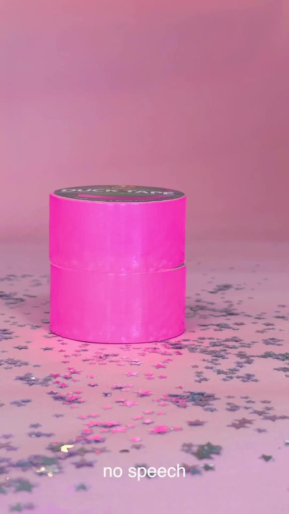 thumbnail video image 2 of (3 pack) Color Duck Tape Brand Duct Tape, 1.88 in. x 15 yd., Neon Pink, 2 of 14