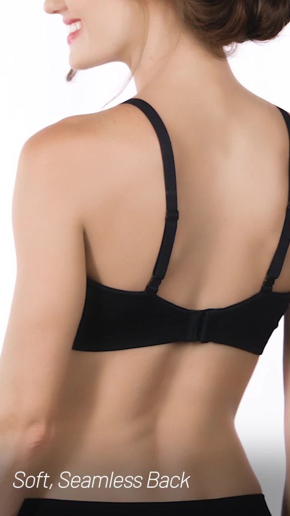 thumbnail video image 2 of Vanity Fair Lingerie Women's Beyond Comfort Full Coverage Wireless Bra, Style 72282, 2 of 7