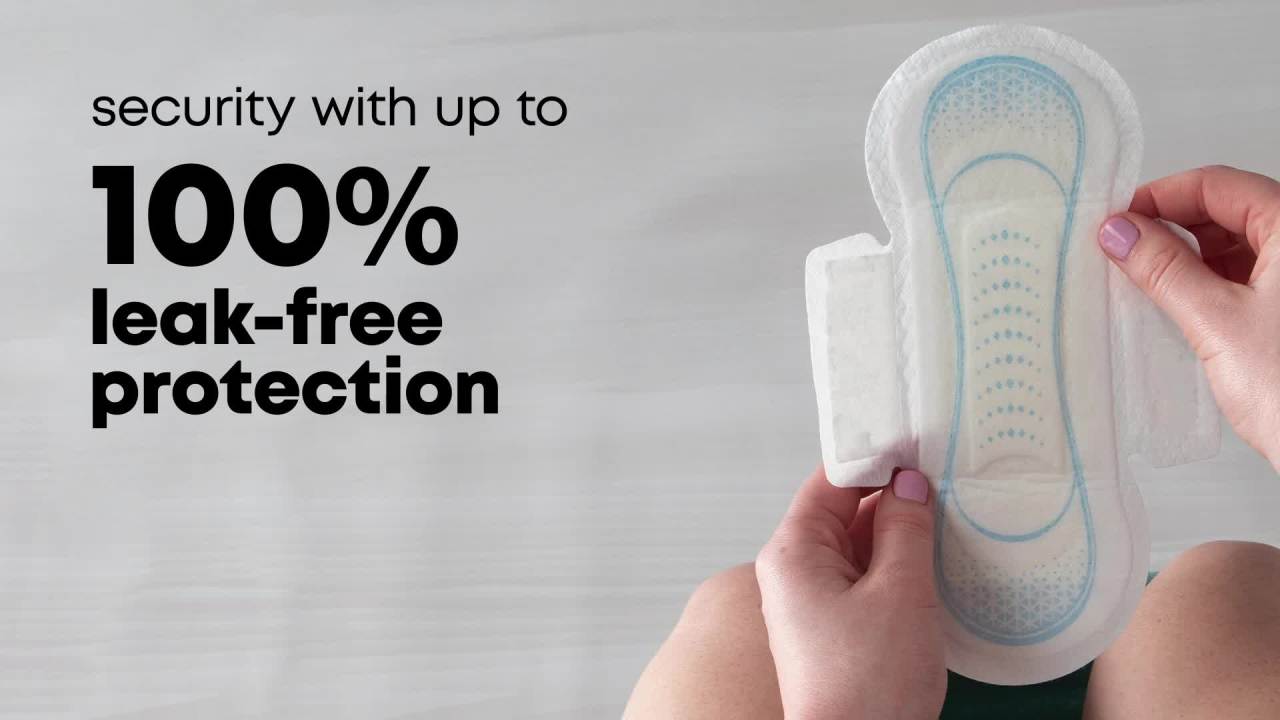 thumbnail video image 2 of U by Kotex Clean & Secure Ultra Thin Pads with Wings, Regular Absorbency, 36 Count, 2 of 9