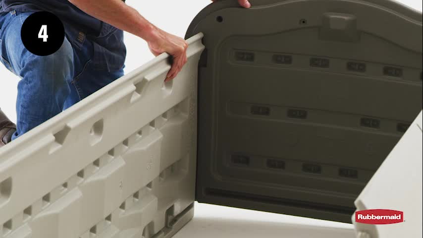 thumbnail video image 2 of Rubbermaid 2 ft. x 2.5 ft. Compact Vertical Shed, 2 of 7