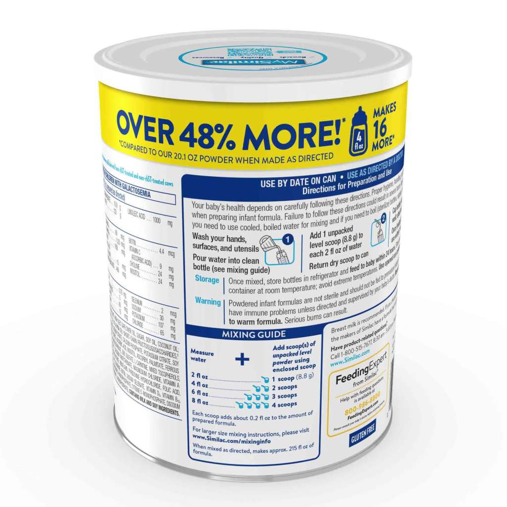 thumbnail video image 2 of Similac Sensitive Powder Baby Formula, 29.8-oz Can, 2 of 18